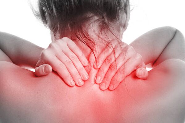 Síntomas del dolor de cuello por osteocondrosis.